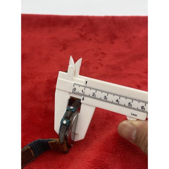 Timex Expedition Indiglo Digital Watch Alarm Teal & Orange Leather Need Battery - Picture 10 of 10